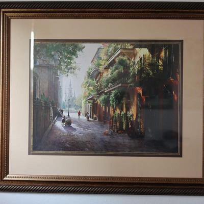 Large Framed Print Artwork of New Orleans