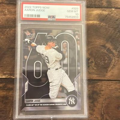 2022 Topps Aaron Judge Hr 60