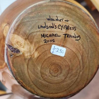 Walnut & Lawson Cypress Michael Trainos Woodturner
