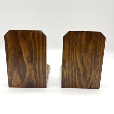 HANDMADE Wooden Train & Caboose Book Ends