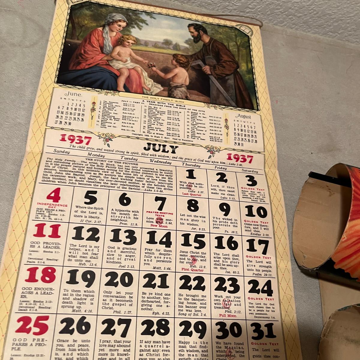 Vintage Calendars | EstateSales.org