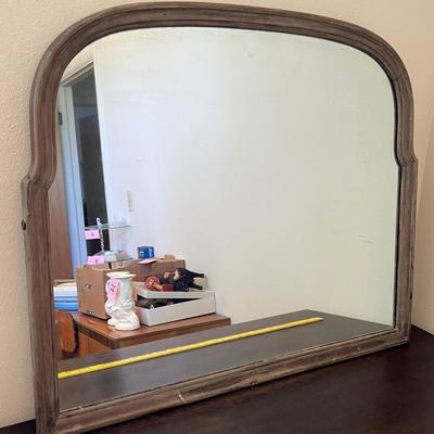 Vintage walnut dresser with mirror