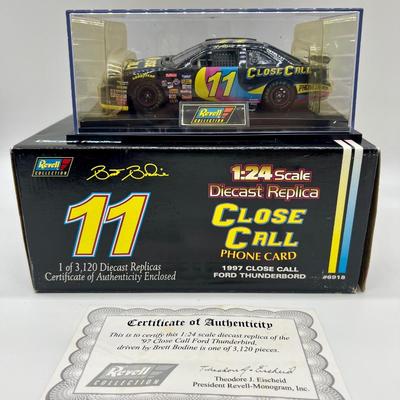 1997 NASCAR Brett Bodine  #11 With Error & License Plate