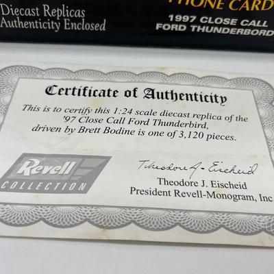1997 NASCAR Brett Bodine  #11 With Error & License Plate