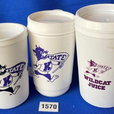 White K-State Mugs