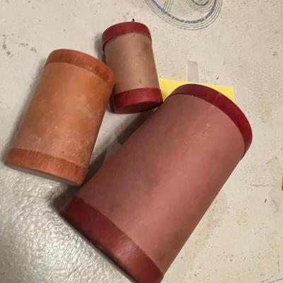 Vintage paper spice cans