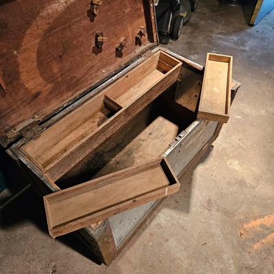 Aluminum Clad Wooden Tool Chest w/Casters  (WS2-JS)