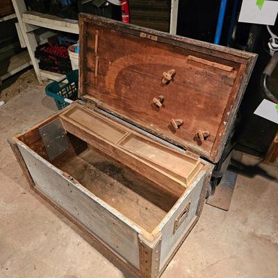 Aluminum Clad Wooden Tool Chest w/Casters  (WS2-JS)