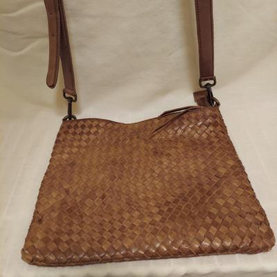 Two Valentina Woven Leather Purses (PC-BBL)