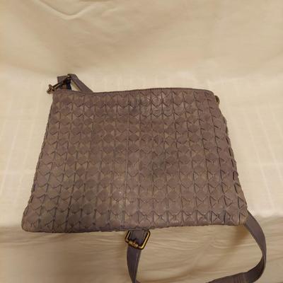 Two Valentina Woven Leather Purses (PC-BBL)