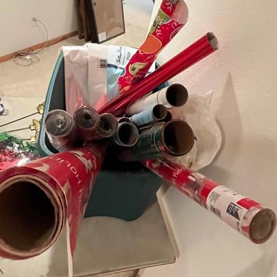 Tub of Christmas Wrap