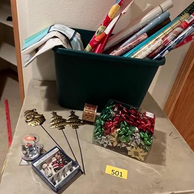 Tub of Christmas Wrap