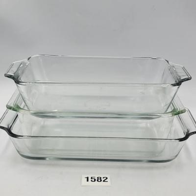 3 Pc Mixed Pyrex Baking Lot