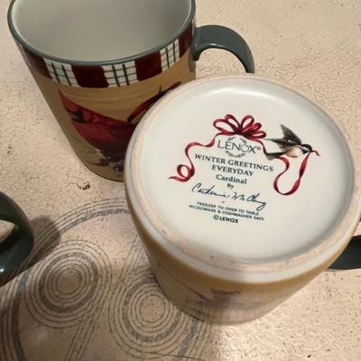Lenox Winter Greetings 4 mugs