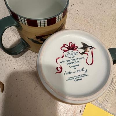 Lenox Winter Greetings 4 mugs