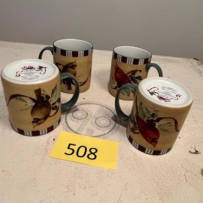 Lenox Winter Greetings 4 mugs