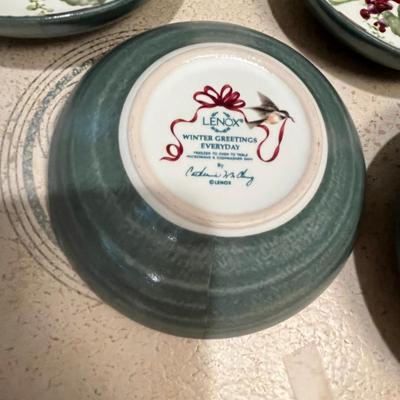 Lenox Winter Greetings 4 cereal Bowls