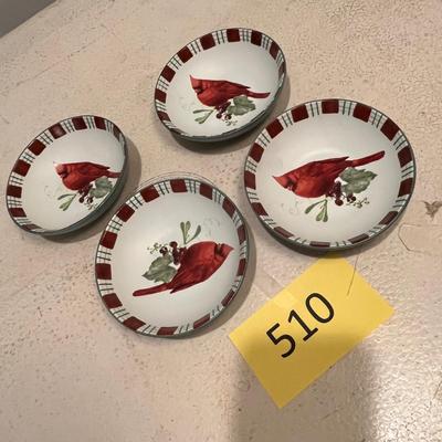 Lenox Winter Greetings 4 cereal Bowls