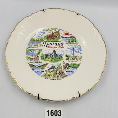 Montana Souvenir Plate