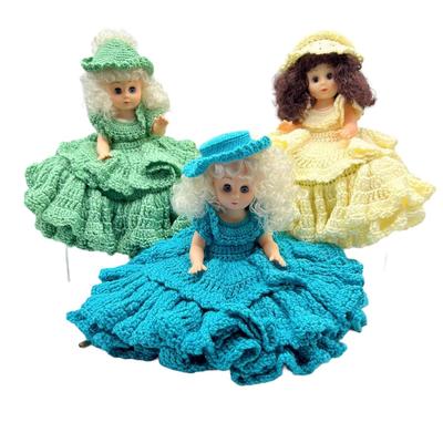 Three Crochet Dolls