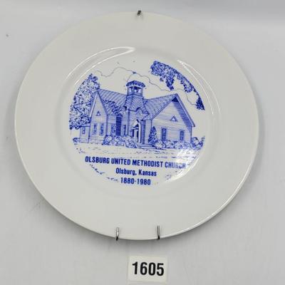 Olsburg UMC Centennial Commemorative Plate
