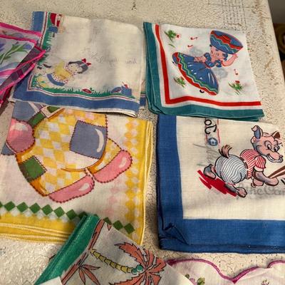 Lot of vintage hankies & gloves