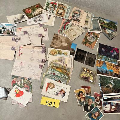 Vintage post cards, letters, & pictures