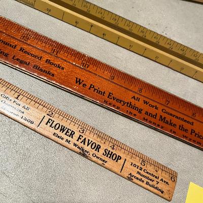 Vintage Ad rulers