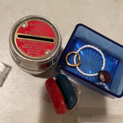 Cobalt Tray with goodies