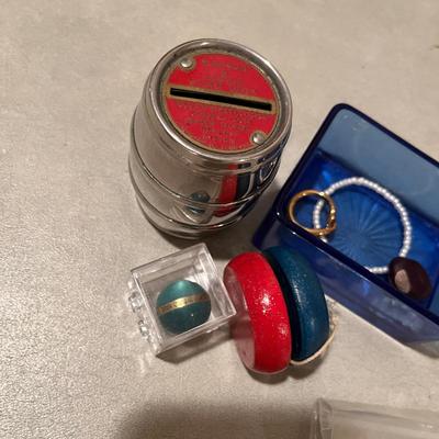 Cobalt Tray with goodies