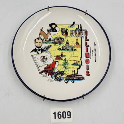 Illinois Souvenir Plate