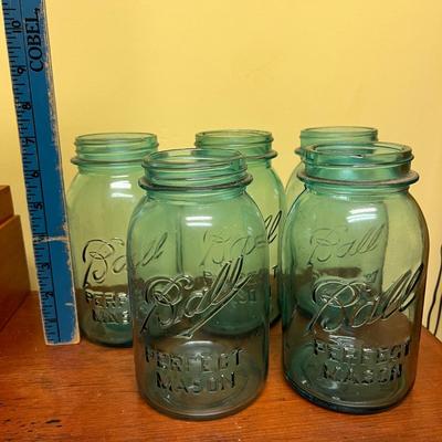 Antique and Vintage Glass Collection - Mason Jars, Milk Bottle