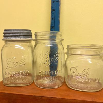 Antique and Vintage Glass Collection - Mason Jars, Milk Bottle