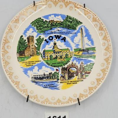 Iowa Souvenir Plate