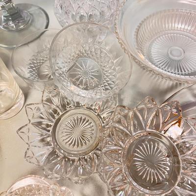 Large Lot of Vintage Decorative Glassware