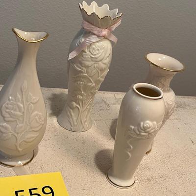 Lenox Vases Lot of 4