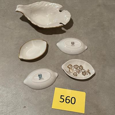 Lenox Ashtrays & Bird Bowl