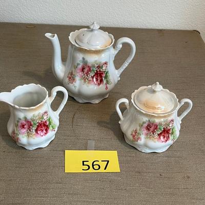 Porcelain German Tea Set