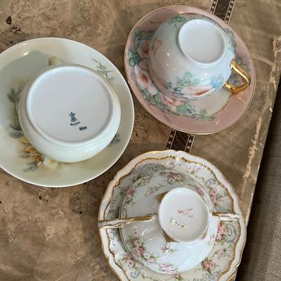 Lot of 3 Cups & Saucers