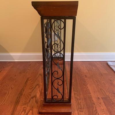 Wood and Wrought-Iron Style Console Table (UH-KW)