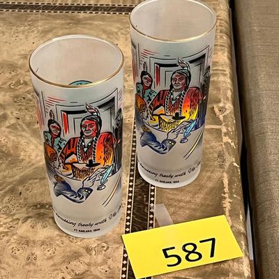 Gold Rush Centennial Glasses