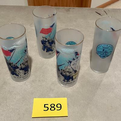 Gold Rush Centennial Calvary Glasses