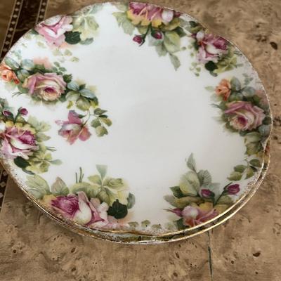 Lot of Roses dessert plates
