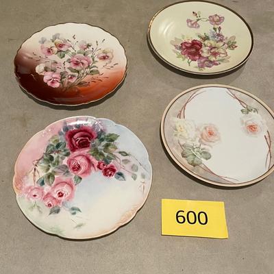 Painted Plates Lot of 4