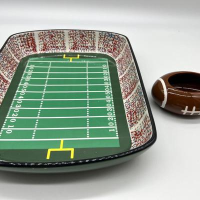 Burton Ceramic Football Stadium Chip and Dip