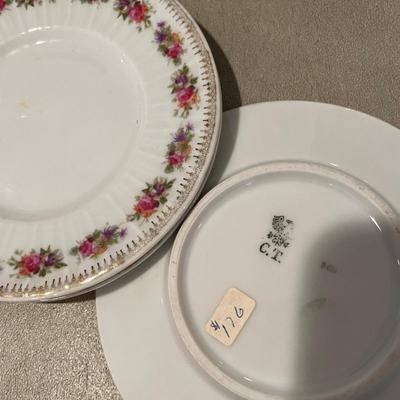 Group of small plates + bowl