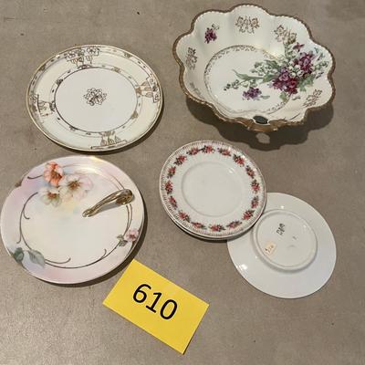 Group of small plates + bowl