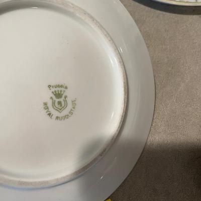 Group of small plates + bowl