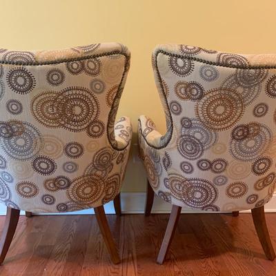 Upholstered Wingback Chairs with Tapered Legs by Coaster Fine Furniture (UH-KW)