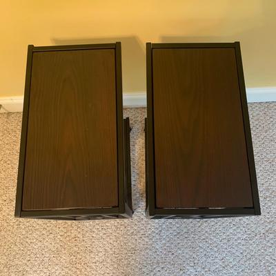 Pair of Side Tables with Casters (B1-KW)
